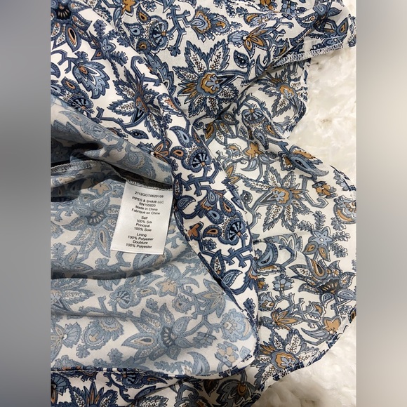 NWT VERONICA BEARD Savile ruffled floral-print silk crepe de chine mini dress - Picture 10 of 10